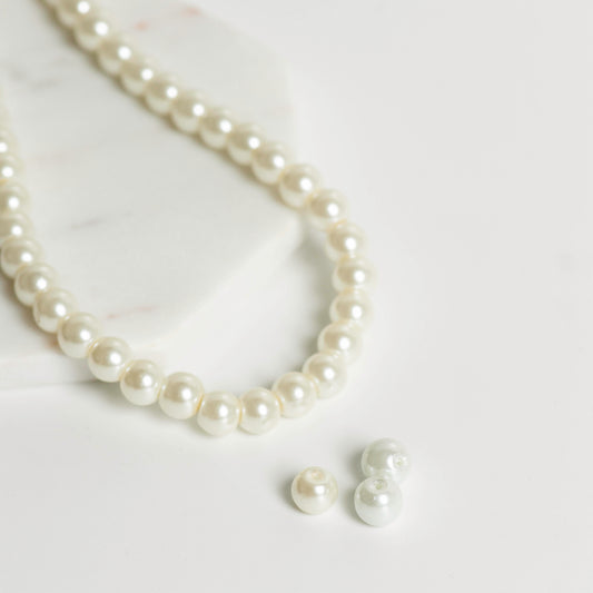 Pearl Glass Beads | Qty : 5 line | GB03