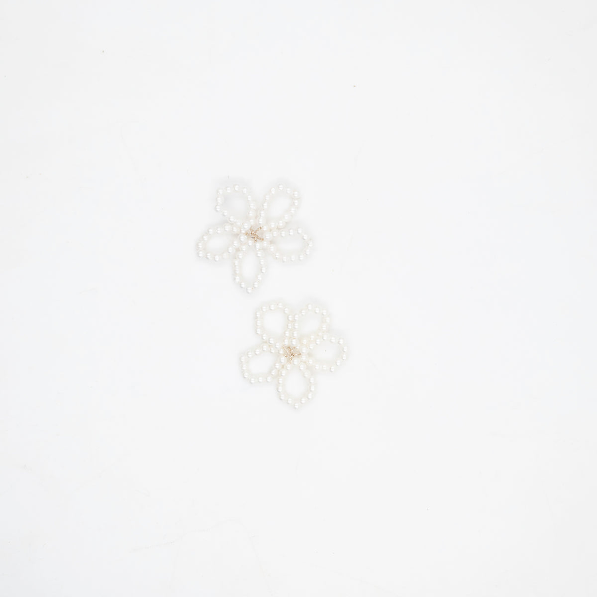 Cream Beads Hair Accessories | Size : 35mm | Qty : 6pcs | HA25