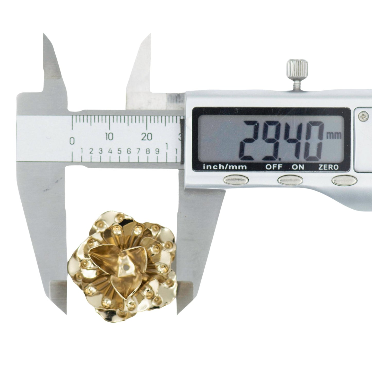 Metal Art Flower | Size : 30mm | Qty : 10pcs ( F-8-11 ) | MA497