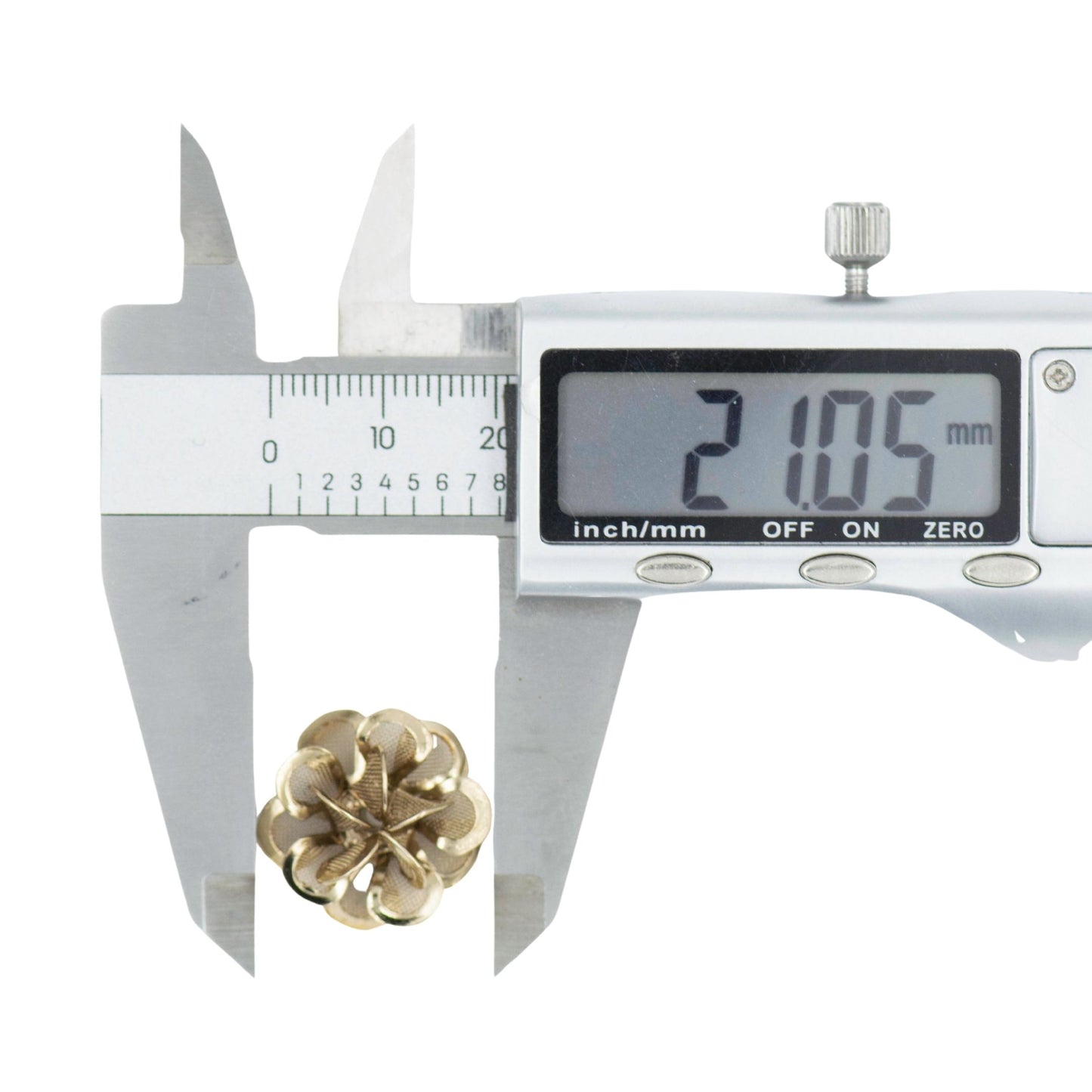 Metal Art Flower | Size : 21mm | Qty : 50pcs ( F-8-13 ) | MA494