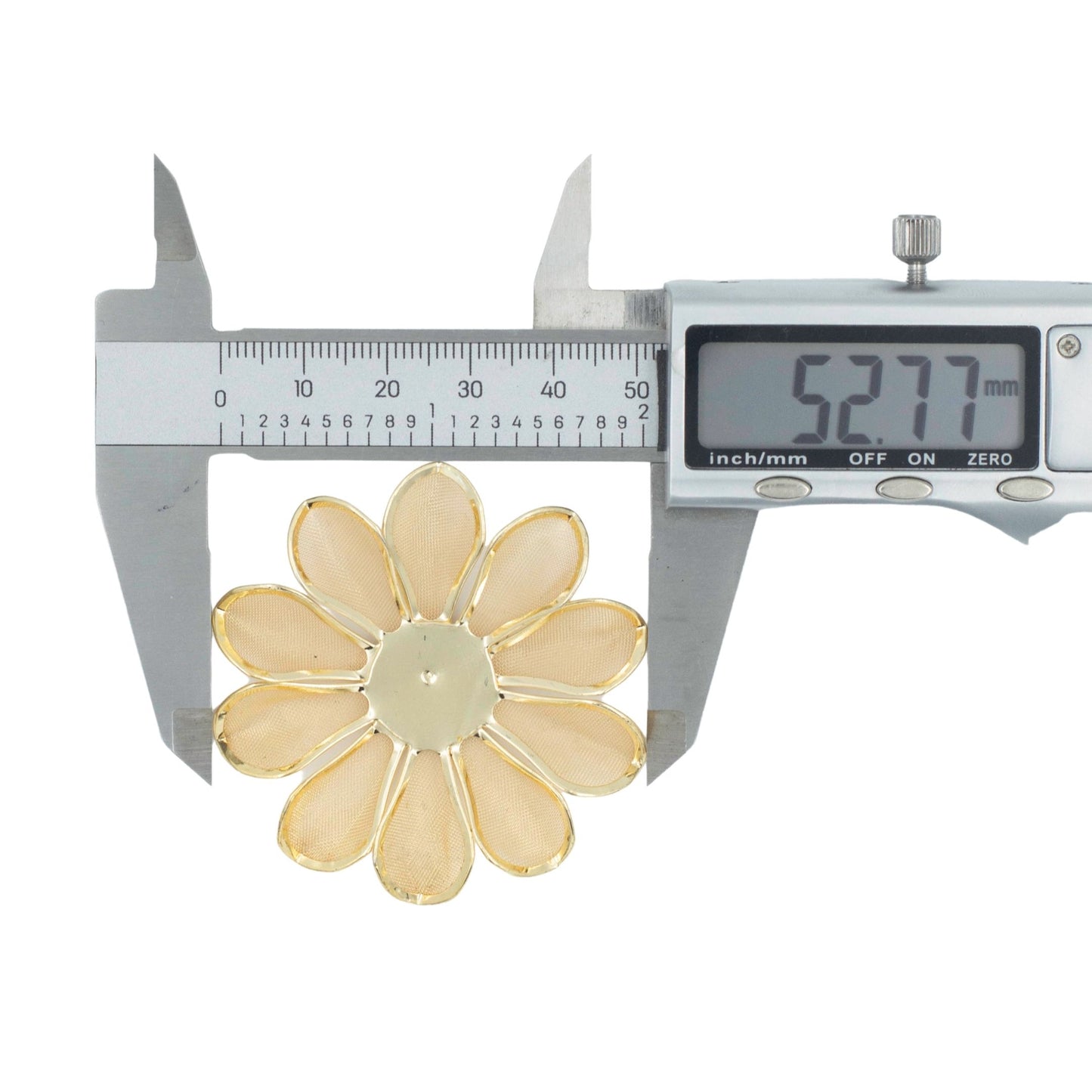 Metal Art Flower | Size : 53mm | Qty : 20pcs ( F-8-19 ) | MA492