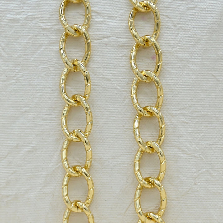 Aluminium Chain | Size : W-19mm H-28mm | Qty : 1mtr | JT-13-37-2
