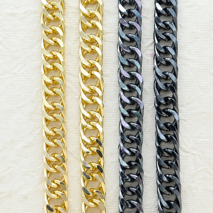 Aluminium Chain | Size : W-14mm H-20mm | Qty : 1mtr | JT-19-35-18