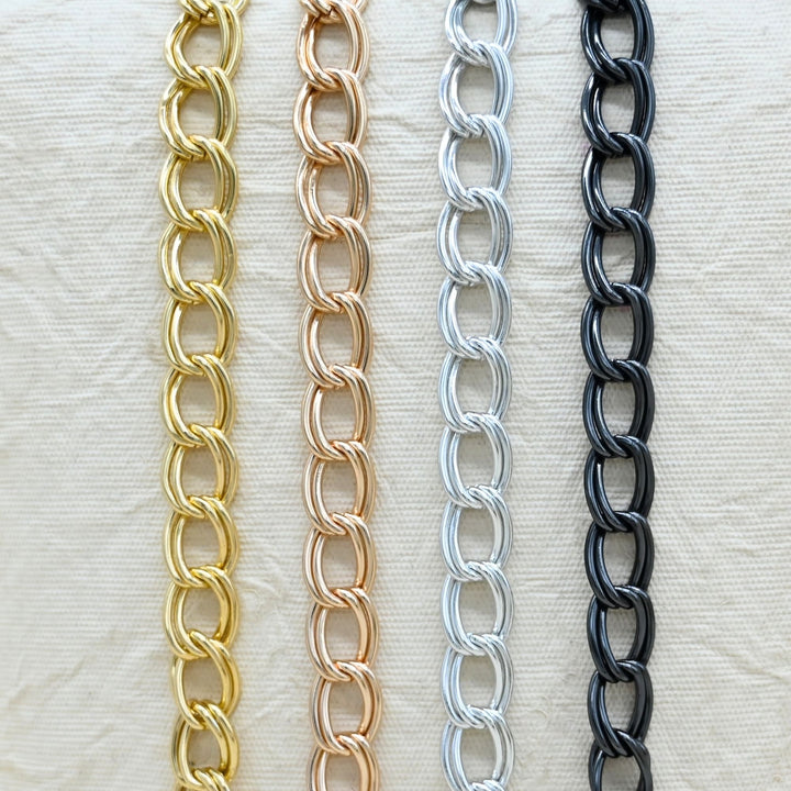 Aluminium Chain | Size : W-10mm H-15mm | Qty : 1mtr | JT-19-35-36