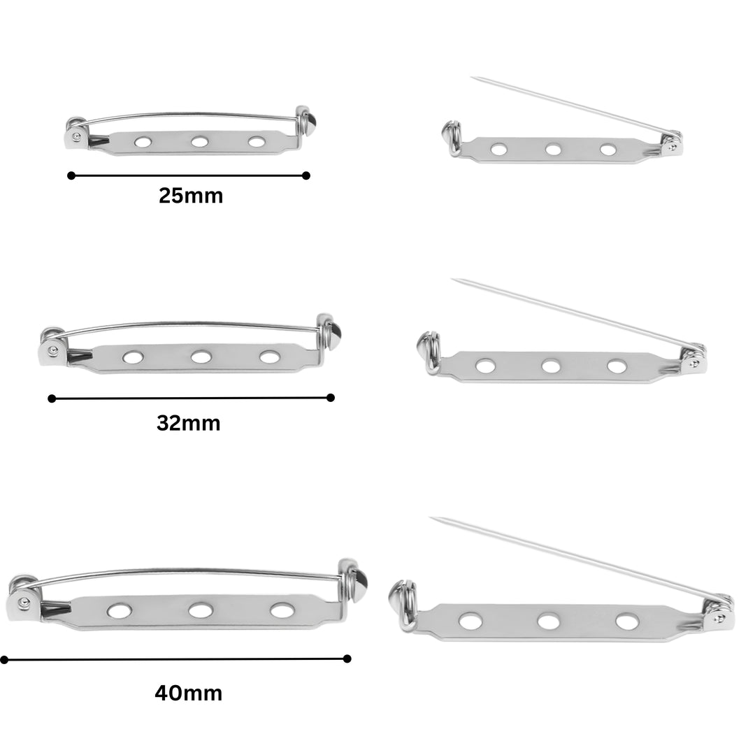 Double lock Brooch Pin | Qty : 100pcs