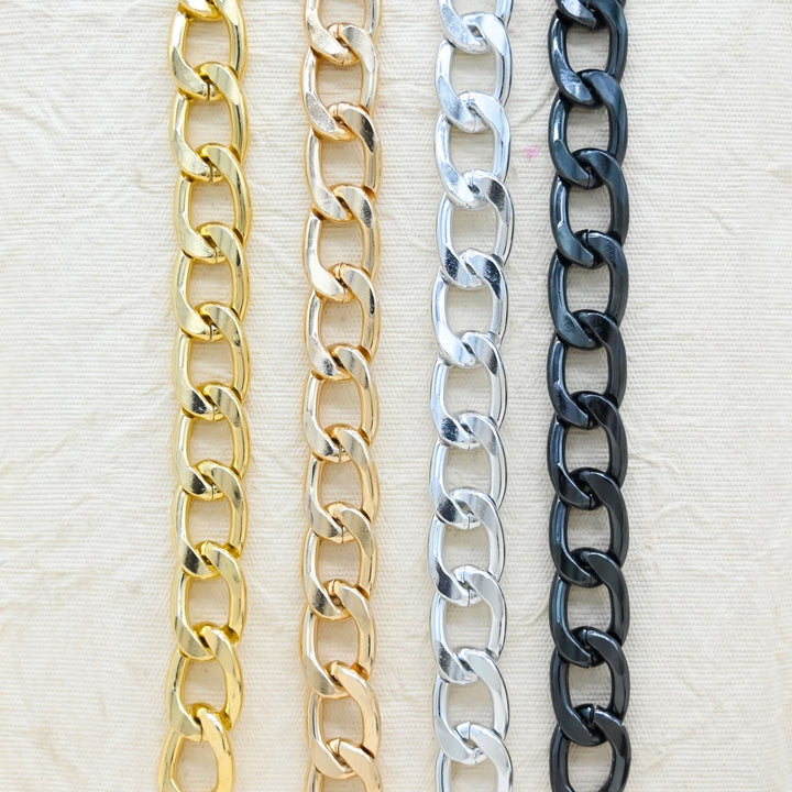 Aluminium Chain | Size : W-15mm H-23mm | Qty : 1mtr | JT-19-35-39