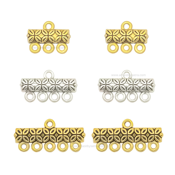 Multi-Strand Connector Charms for Jewelry Making  | Qty : 100g | BF55