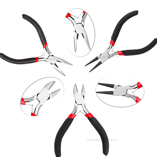 Jewelry Pliers Set | Needle N ose Plier | Wire Cutter| Round Nose Plier | Qty : 3 | P19