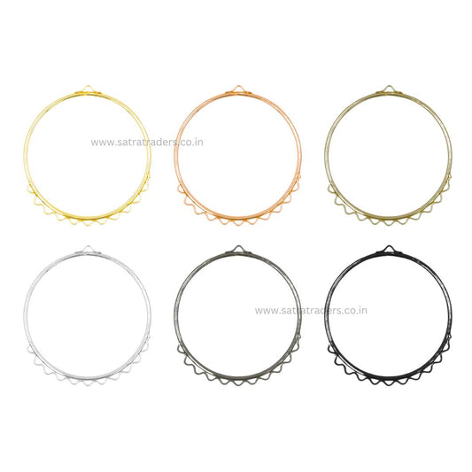 Earring Base 10 Naka Bali | Size : 45mm | Qty : 10pcs | EF83