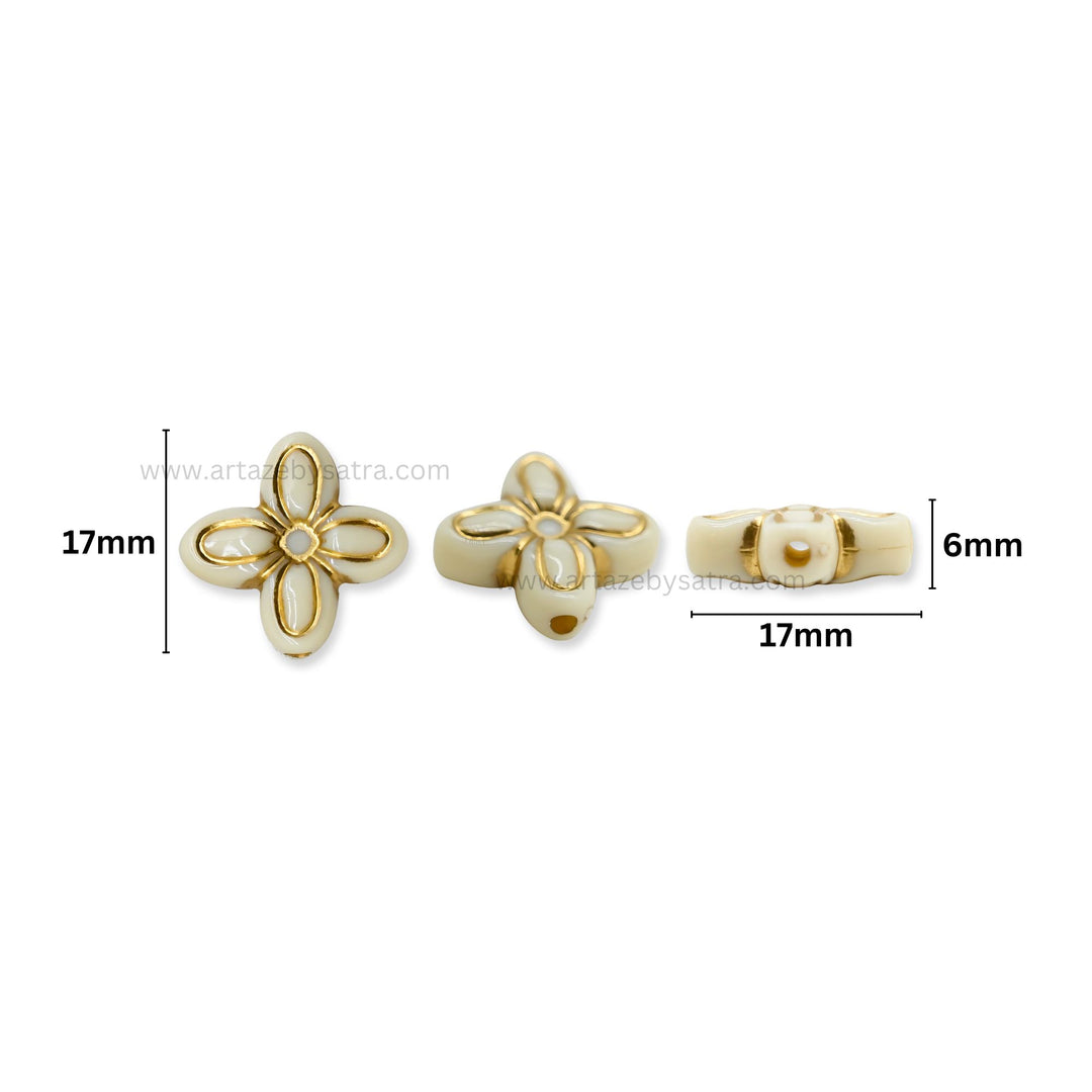Flower Blossom Beads | Size : 17mm