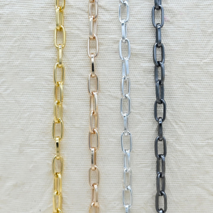 Aluminium Chain | Size : W-5mm H-12mm | Qty : 1mtr | JT-19-35-44