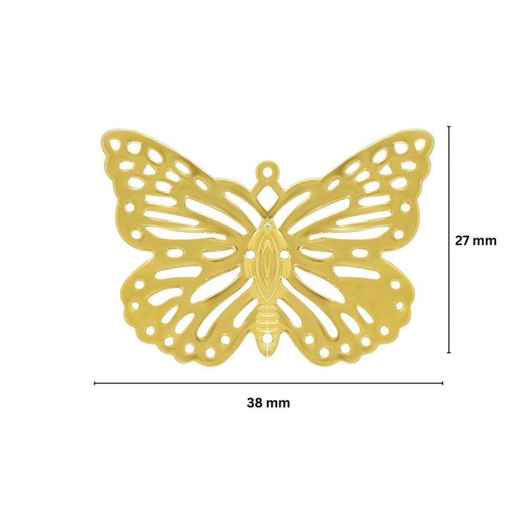 Butterfly Metal Art | Size : 27mm | 50pcs | MA08
