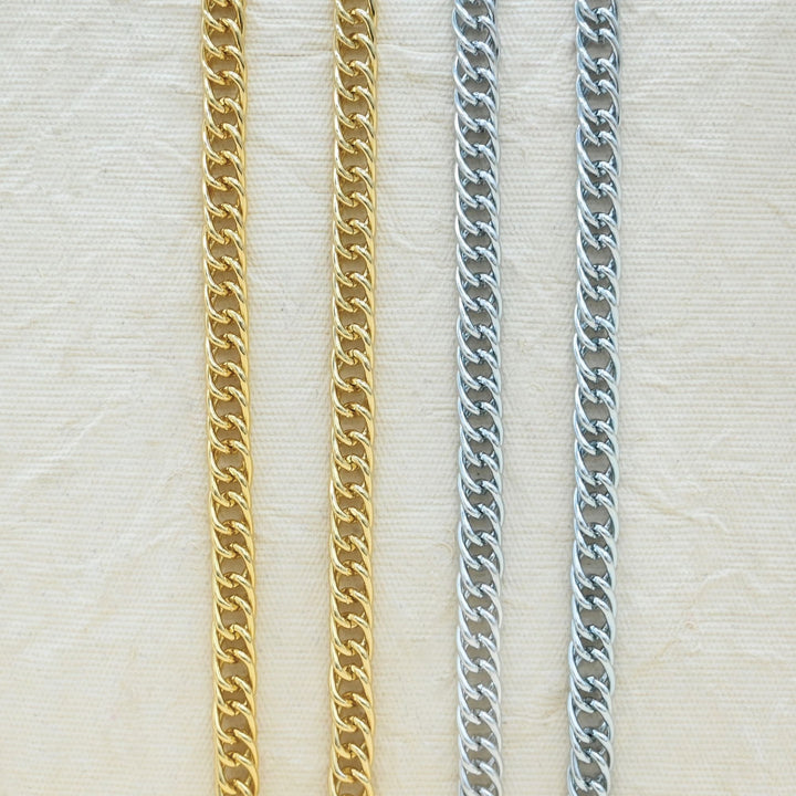 Aluminium Chain | Size : W-7mm H-11mm | Qty : 1mtr | JT-14-43-4