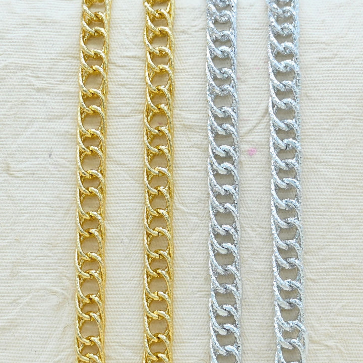 Aluminium Chain | Size : W-9mm H-16mm | Qty : 1mtr | JT-19-35-15