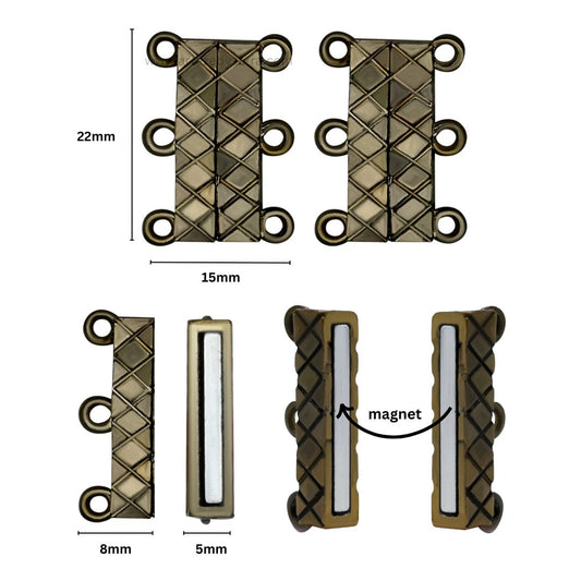 Magnetic Locks | Size : 22mm | Qty : 6pcs | ML02