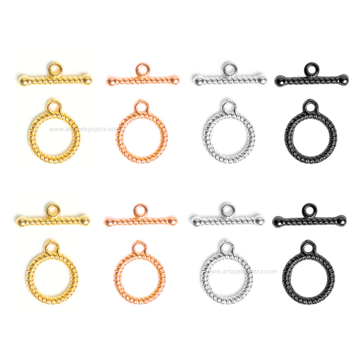Designer Round Toggle Clasps | Size : 16mm | 20pcs | BF33
