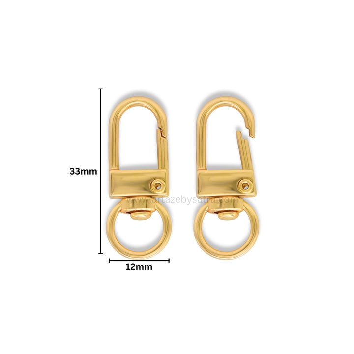 Lobster Alloy Lock Clasps | Size : 33mm | Qty : 10pcs | BF278