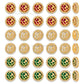 Om Meenakari Kundan Beads | Size : 17mm | Qty : 12pcs | MK23