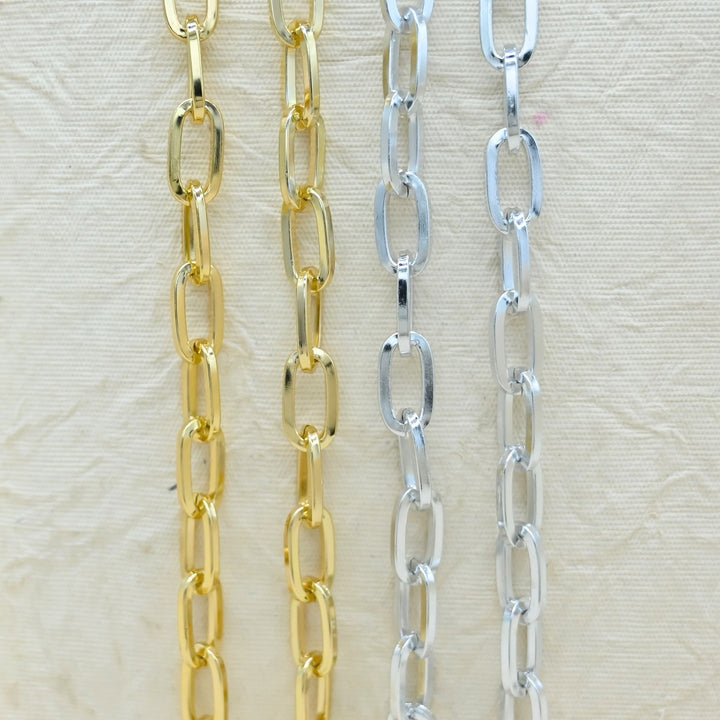 Aluminium Chain | Size : W-11mm H-20mm | Qty : 1mtr | JT-19-35-3