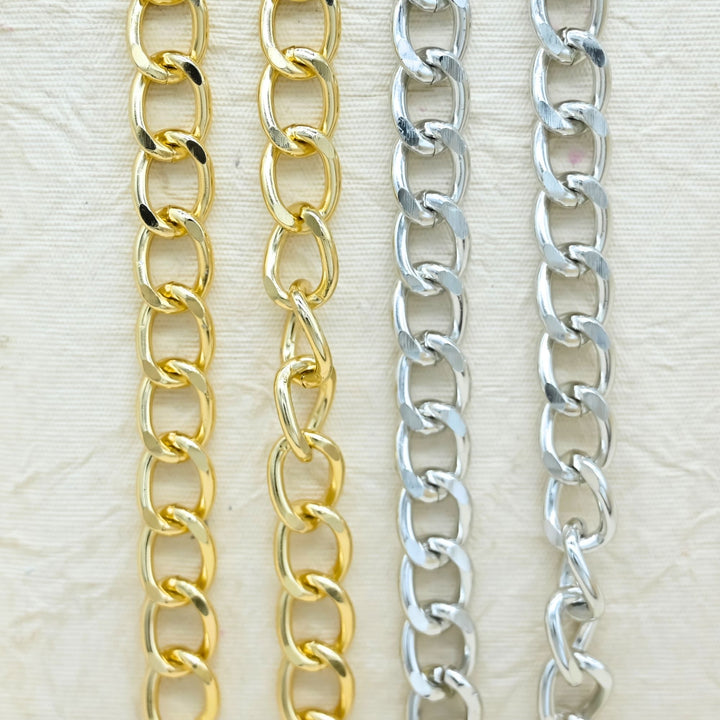 Aluminium Chain | Size : W-15mm H-20mm | Qty : 1mtr | JT-14-43-15