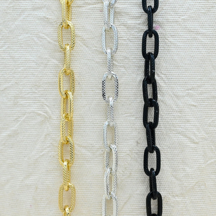 Aluminium Chain | Size : W-8mm H-16mm | Qty : 1mtr | JT-19-35-28