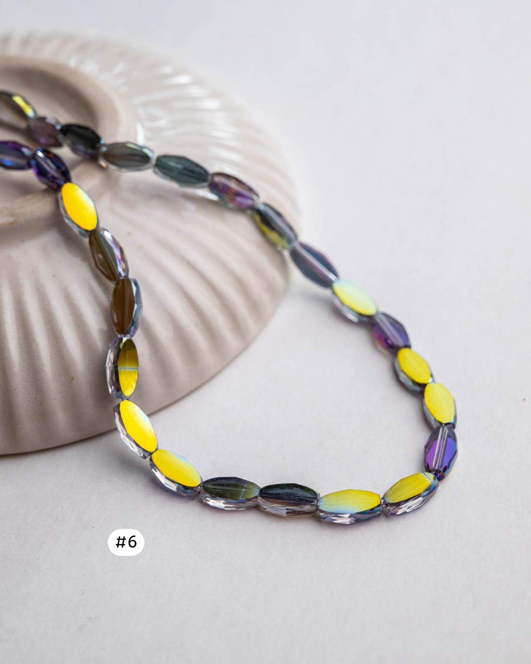 Elegant Glass Beads | Size - 10mm | 50pcs | GB12