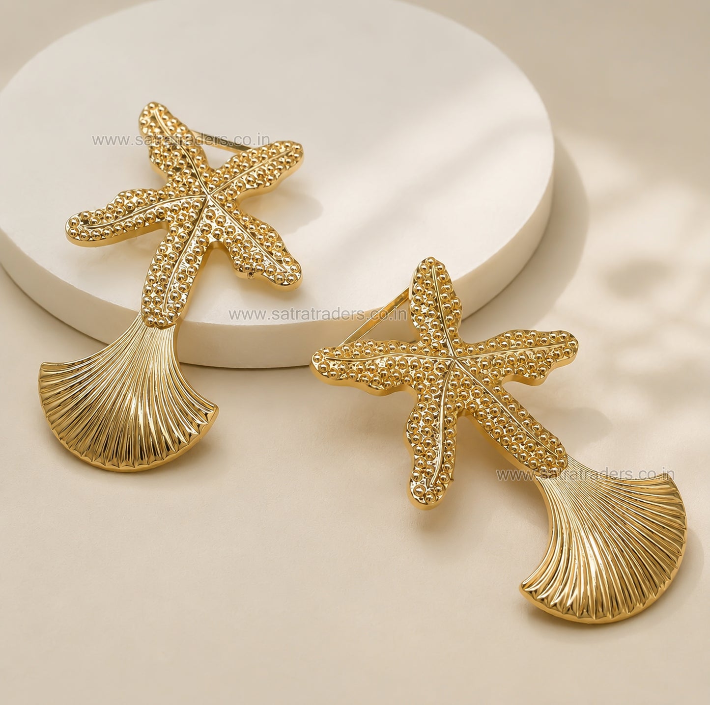 Starfish & Shell Tail Statement Buckle | Qty : 2pcs