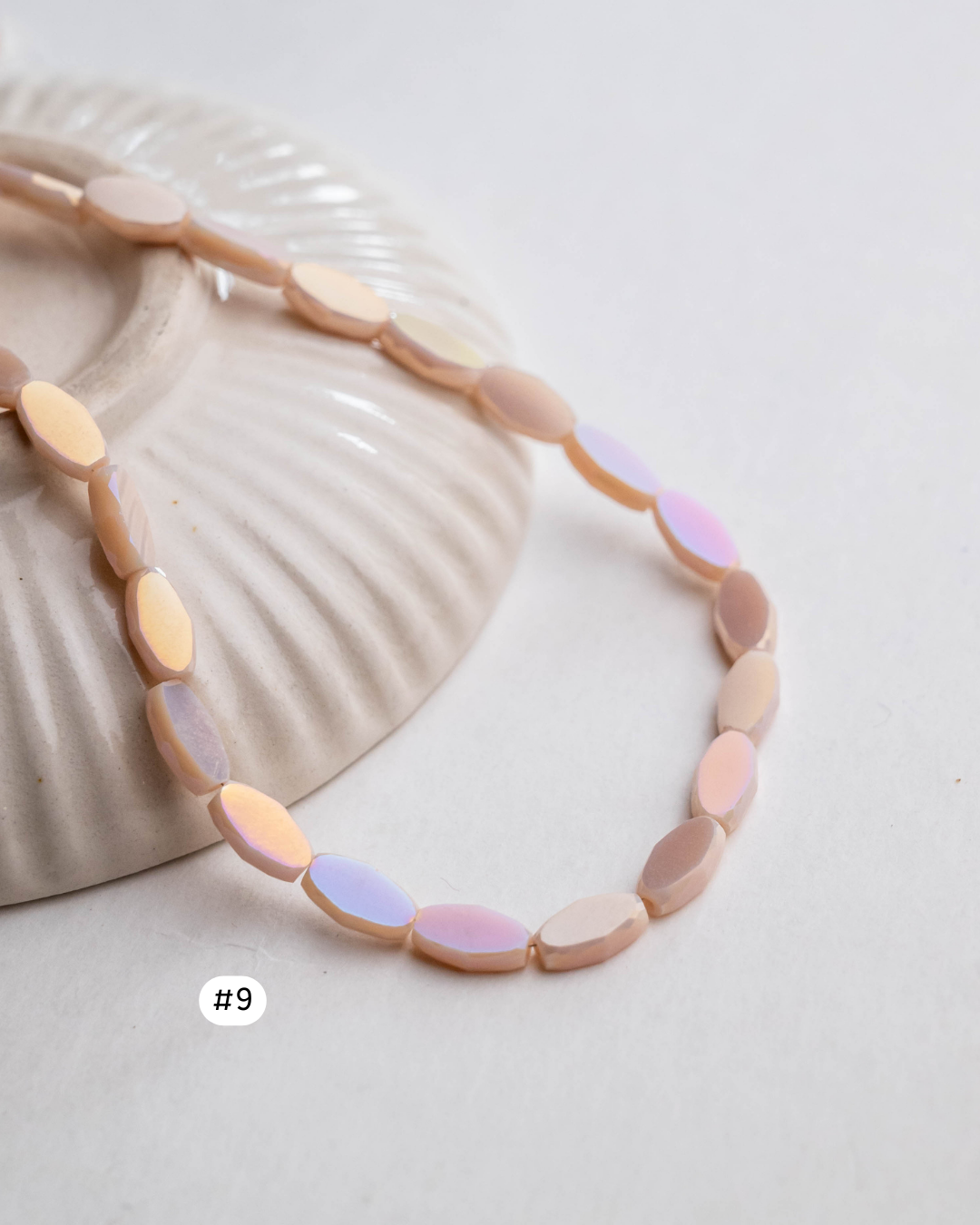 Elegant Glass Beads | Size - 10mm | 50pcs | GB12