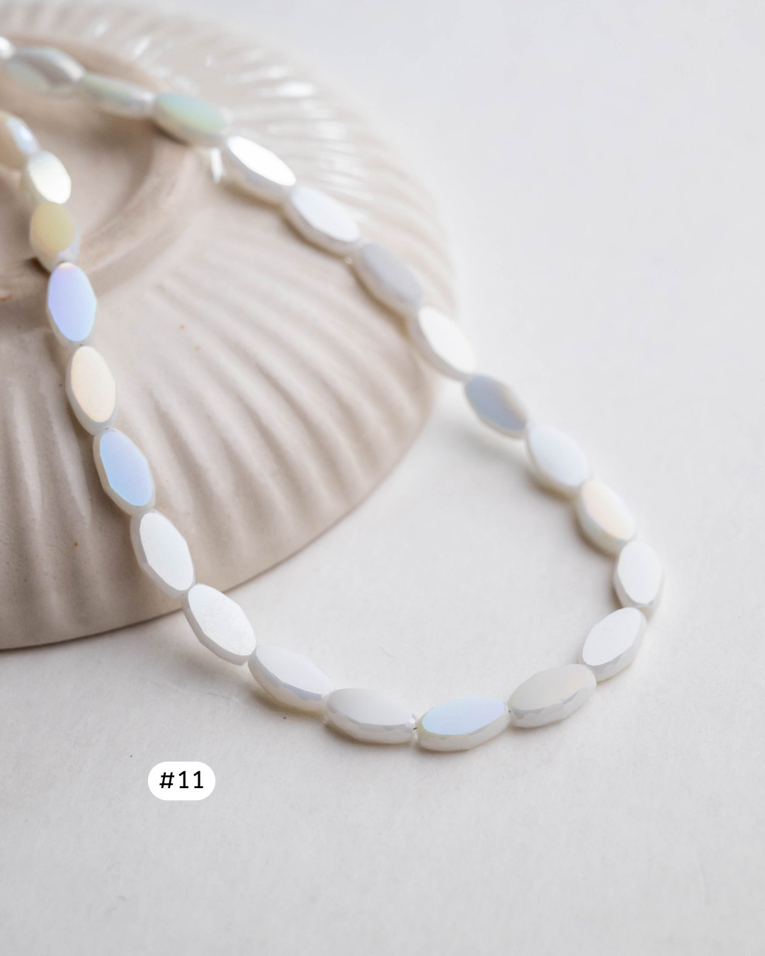 Elegant Glass Beads | Size - 10mm | 50pcs | GB12