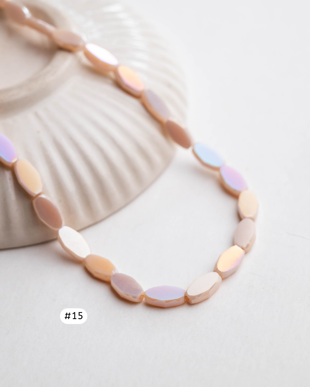 Elegant Glass Beads | Size - 10mm | 50pcs | GB12