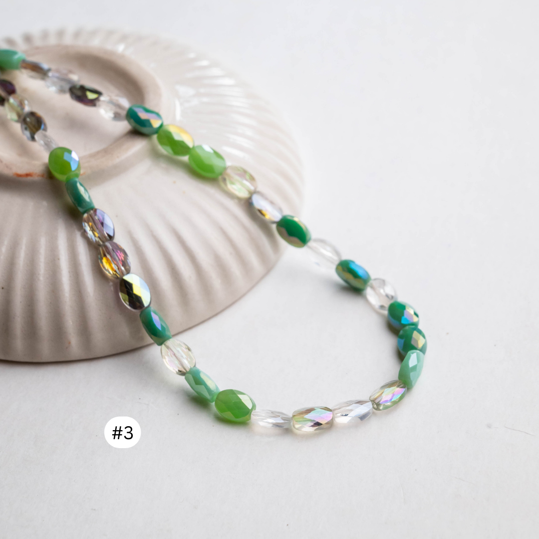 Shaded Elegant Glass Beads | Size - 8mm | 70pcs | GB60