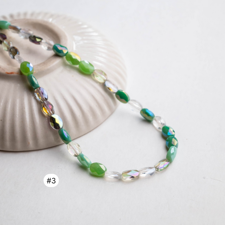 Shaded Elegant Glass Beads | Size - 8mm | 70pcs | GB60