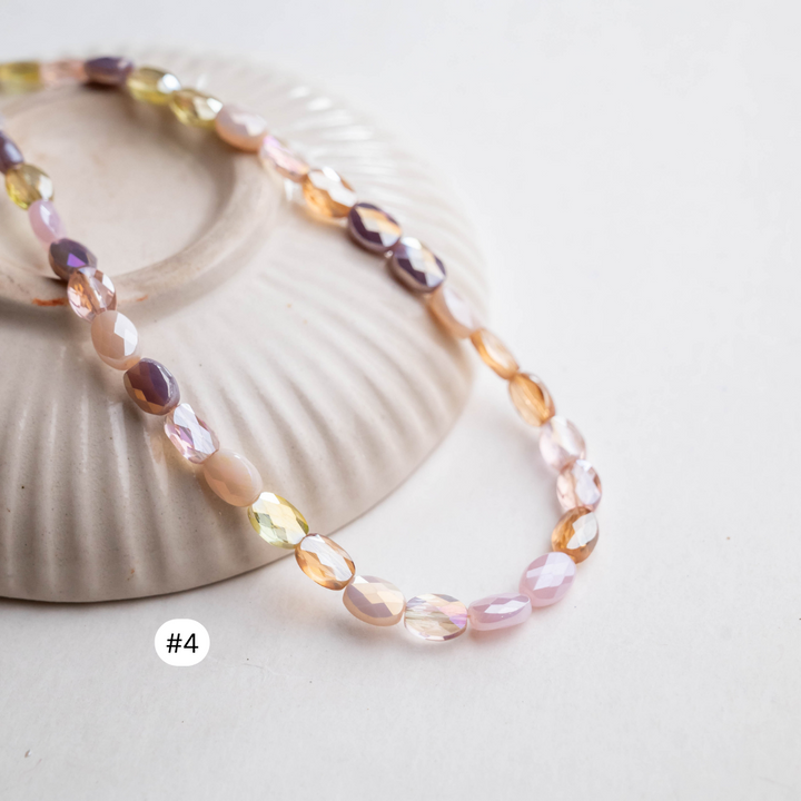 Shaded Elegant Glass Beads | Size - 8mm | 70pcs | GB60