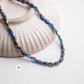 Gold-Dusted Matte Black Beads | Size : 6mm | Qty : 2 line-approx 100pcs | GB30