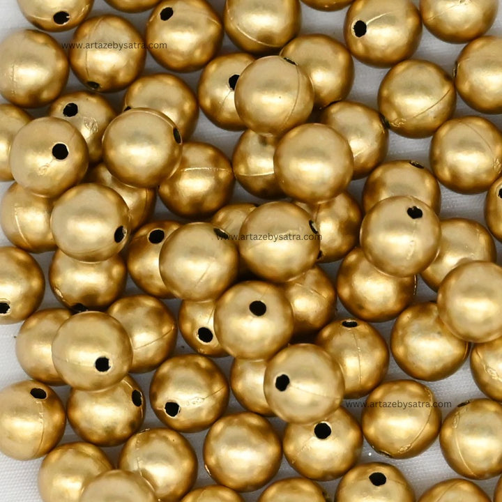 Golden Matt Beads | PB147