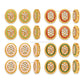 Oval Meenakari Kundan Beads | Size : 10mm | Qty : 12pcs | MK25
