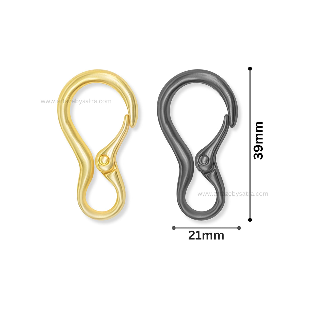 Designer Lobster Claw Clasp | Size : 39mm | 2pcs | BF41