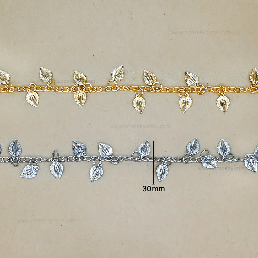 Leaf Shape Iron Chain | Qty : 1mtr | IC27