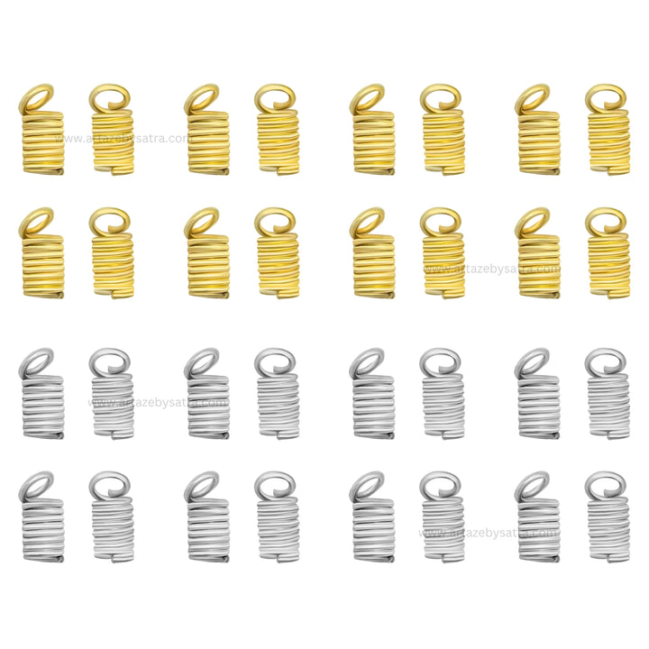 Spring Fastener Crimp Clasp | Size : 9mm | 100g | BF123