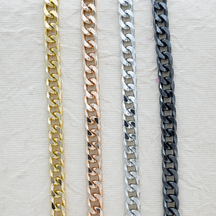 Aluminium Chain | Size : W-9mm H-12mm | Qty : 1mtr | JT-19-35-10