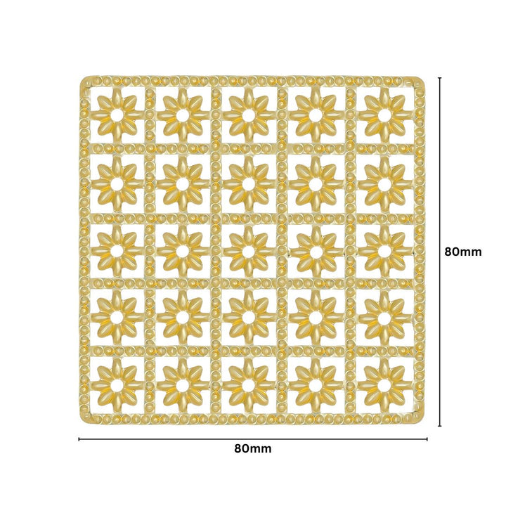 Square Metal Art Base | Size: 80mm | 100g