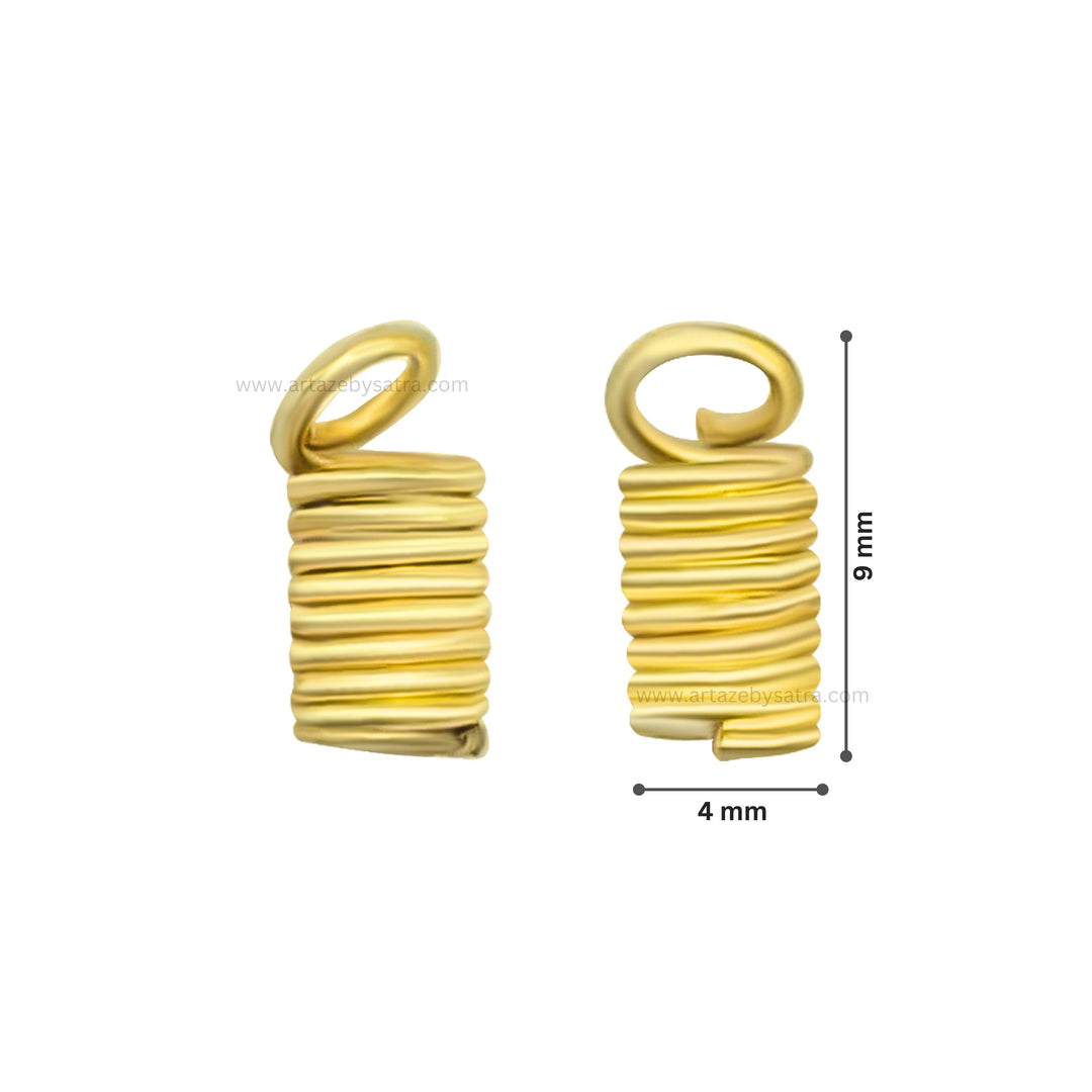 Spring Fastener Crimp Clasp | Size : 9mm | 100g | BF123