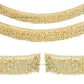 Golden Leaf Metal Latkan Chain Fringe | Qty : 1pc | Size : 1mtr | DP69