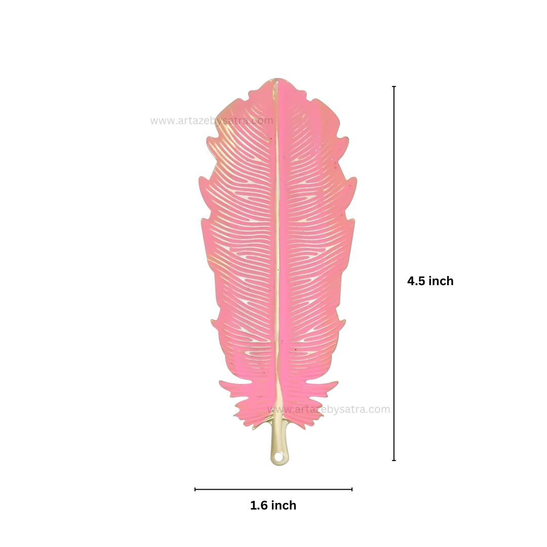 Leaf Coloured Metal Art | Size : 4.5inch | Qty : 10pcs | MA475