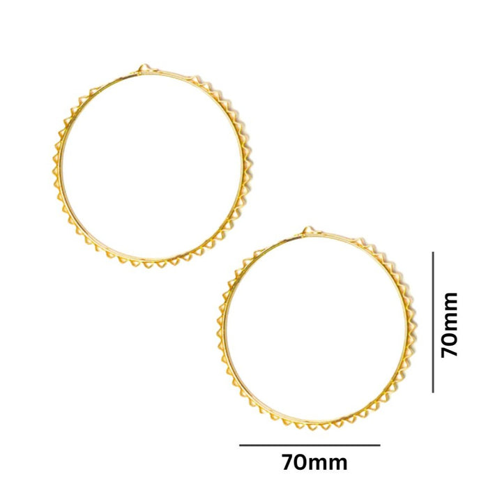 Earring Base 37 Naka Bali | Size : 70mm | 10pcs | EF52