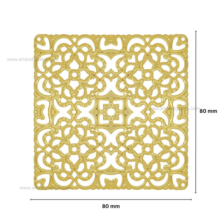 Designer Metal Art Base | Size : 80mm | 100g | F-13-24 | MA24