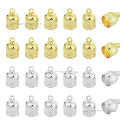 Jwellery Making Plastic End Caps | Qty : 500g | BF91