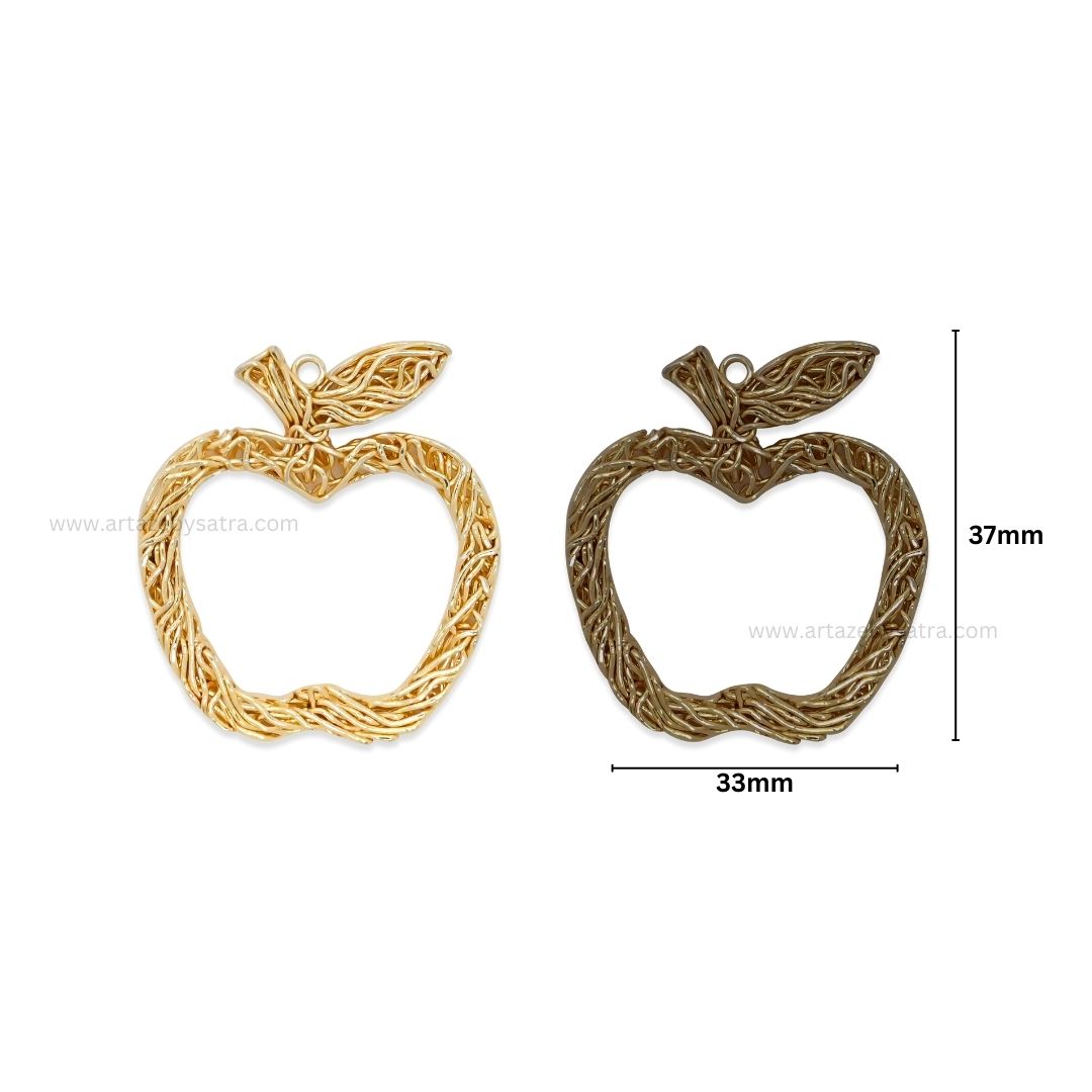 1 Naka Apple Wire Jewellery Design | Size : 33mm | 10pcs | WR24