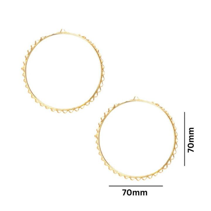 Earring Base 35 Naka Bali | Size : 70mm | 10pcs | EF53