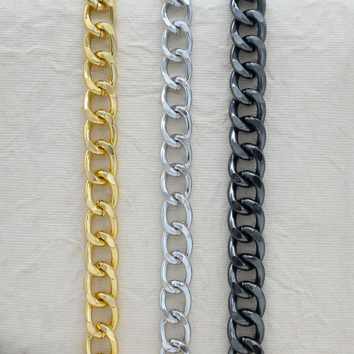 Aluminium Chain | Size : W-13mm H-17mm | Qty : 1mtr | JT-16-57-10